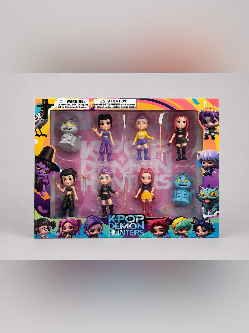 KPOP Demon Hunters Figure Set w/ Accessories & Characters | Brand New Boxed Set
